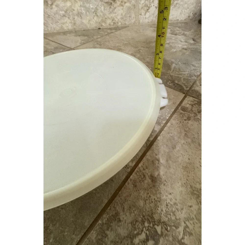 Tupperware‎ Divided Serving Tray 13 Inch White Vintage Veggie Platter 1205 1514